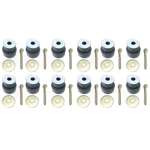 HOLDEN HQ HJ HX HZ WB UTE VAN CHASSIS TO BODY MOUNT AND BOLT KIT X 12