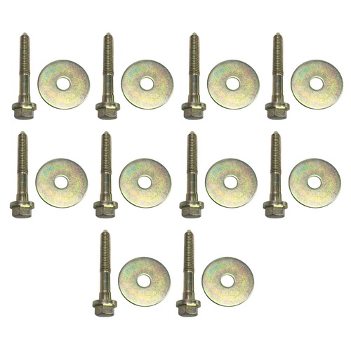 HOLDEN HQ HJ HX HZ WB BODY TO CHASSIS MOUNT BOLTS AND WASHERS X 10 SEDANS COUPES UTES