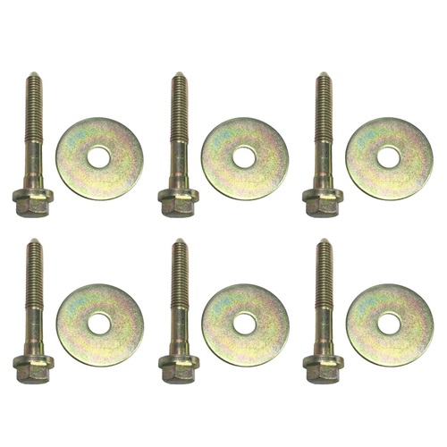 HOLDEN HQ HJ HX HZ WB BODY TO CHASSIS MOUNT BOLTS AND WASHERS X 6 SEDANS COUPES UTES