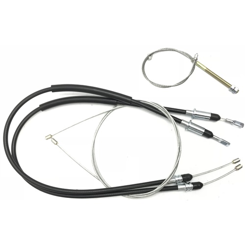 HOLDEN HQ HJ HX SEDAN COUPE TO WILLWOOD DISC BRAKE REAR HAND BRAKE CABLE SET