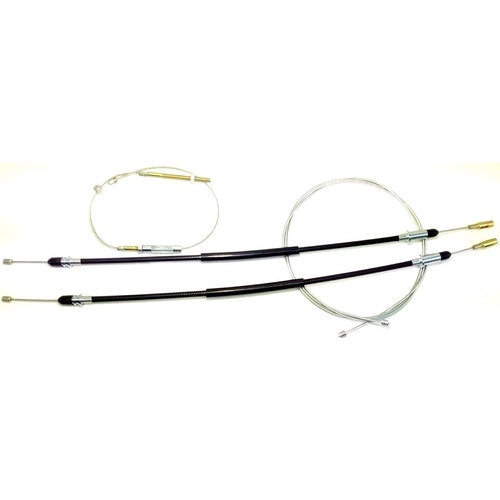 HOLDEN HX HZ WB UTE VAN TO COMMODORE DISC BRAKE REAR HAND BRAKE CABLE SET