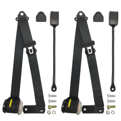 WB HOLDEN RETRACTABLE BLACK SEAT BELTS UTE VAN AND ONE TON 