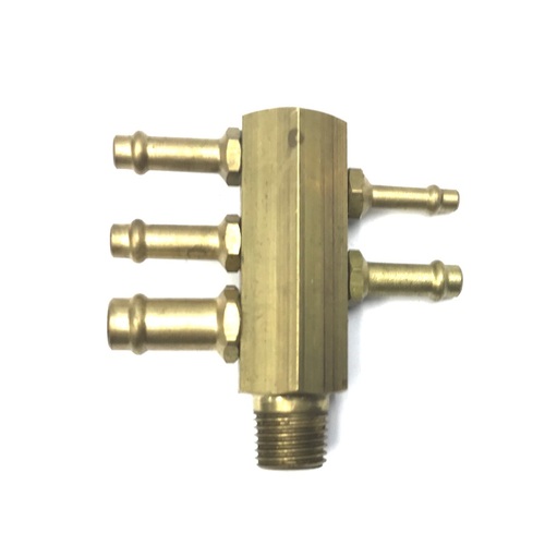 HOLDEN COMMODORE NEW BRASS INLET MANIFOLD VACUUM FITTING 5 PORT V8 - 6 WB VB VC VH VK VL