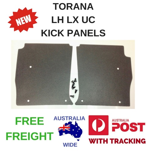 TORANA BLACK INTERIOR KICK PANELS LH LX UC SL SLR SS A9X SUNBIRD PLUS 4