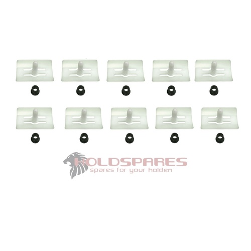 HOLDEN HZ AND WB BODY PROTECTOR MOULDING RAZOR CLIPS SET OF 10 (20 PIECES)