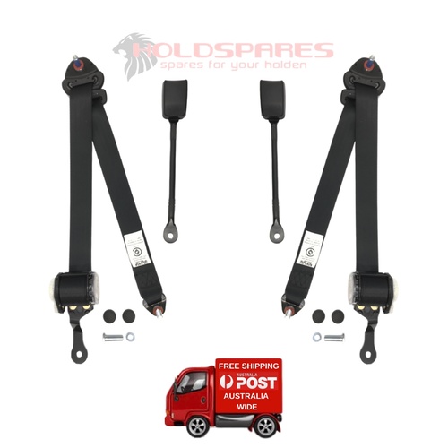 HOLDEN COMMODORE VL FRONT SEAT SEATBELT SET SEDAN WAGON HDT