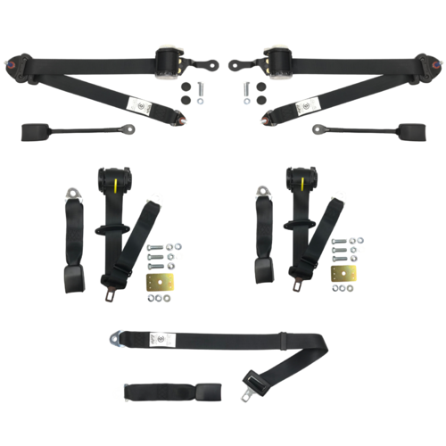 HOLDEN COMMODORE VB VC VH SLE FRONT AND REAR SEAT SEAT BELT SET SEDAN  