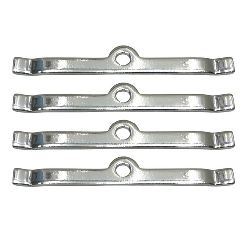 HOLDEN CHEVROLET CHROME TAPPET ROCKER COVER SPREADER BAR TABS X 4