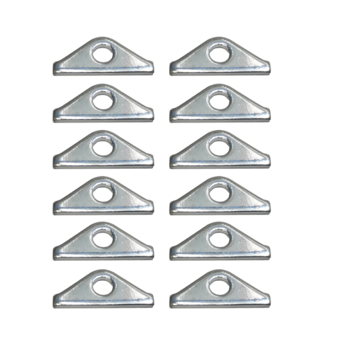HOLDEN 253 308 CHROME TAPPET ROCKER COVER HOLD DOWN TAB SET