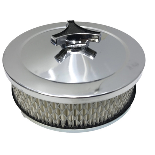 CHROME AIR CLEANER FILTER ASSEMBLY 6 3/8 X 2 2-5/16 HOLDEN STROMBERG