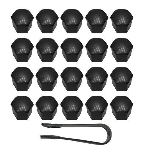 HOLDEN COMMODORE VT VX VY VZ BLACK REPLACEMENT WHEEL NUT CAPS