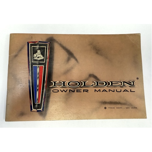 HOLDEN EJ EH USED OWNERS MANUAL HANDBOOK  NOVEMBER 1963 REPRINT GENUINE SECONDHAND