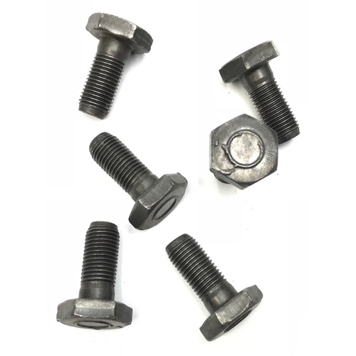 HOLDEN 6 CYLINDER USED MANUAL FLYWHEEL BOLTS RED BLUE AND BLACK 