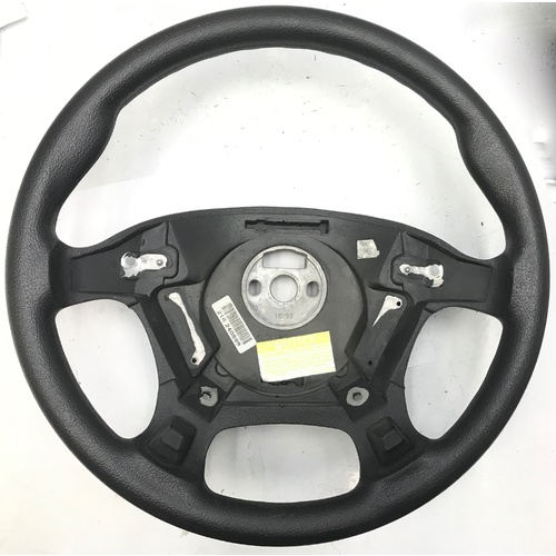 VX HOLDEN COMMODORE STANDARD BLACK STEERING WHEEL GENUINE SECONDHAND