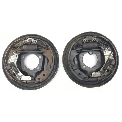 HOLDEN TORANA LH LX EARLY UC USED REAR DRUM BRAKE BACKING PLATES 